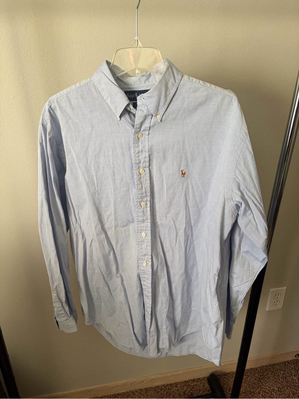 Ralph Lauren Light Blue Button-Down Oxford Shirt - Men's